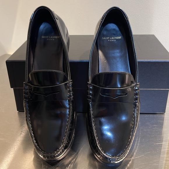 LE LOAFER PENNY SLIPPERS IN SMOOTH LEATHER - Picture 5 of 6